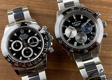 daytona zenith e rolex differenza dei contatori|rolex vs zenith.